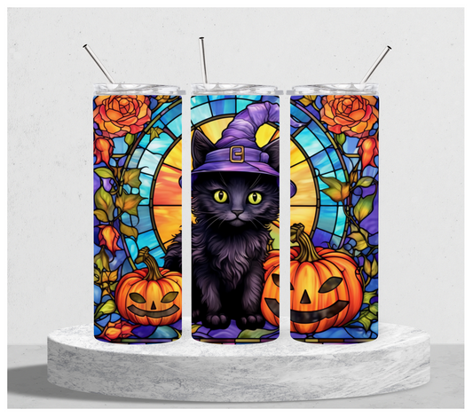 Halloween Cat Tumbler