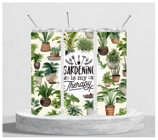 Gardening Is My Therapy Tumbler