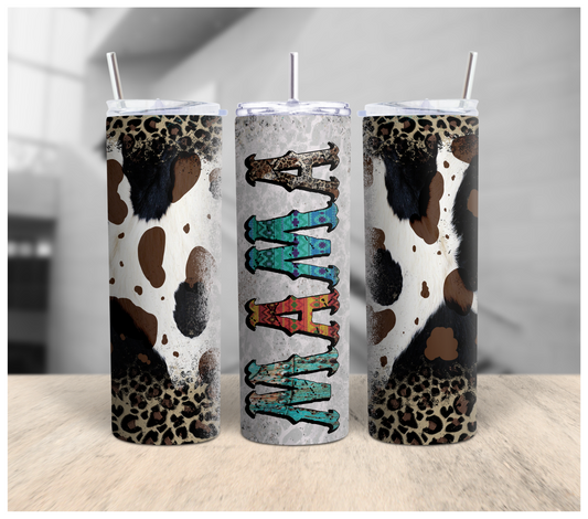 Mama Cowhide Tumbler