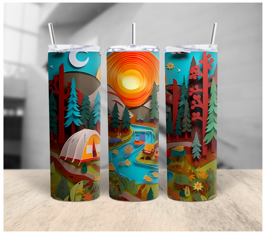 3D Camping Tumbler