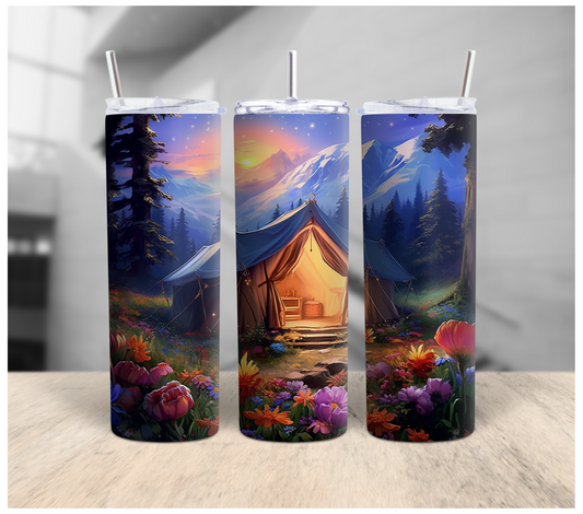 Camping in the Woods Tumbler