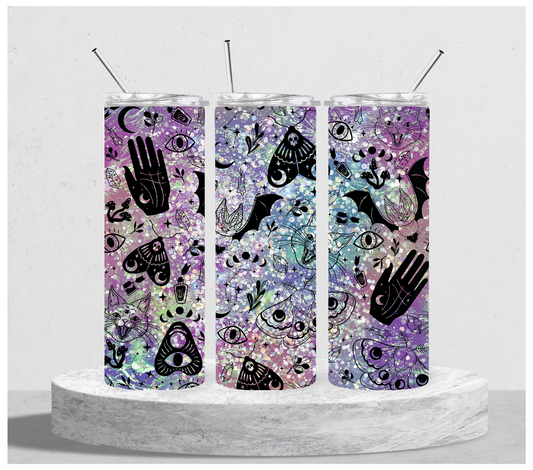 Holographic Witchy Elements Tumbler