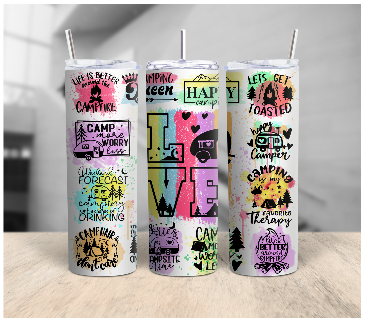 I Love Camping Tumbler