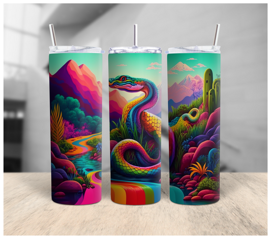 Colorful Snake Tumbler