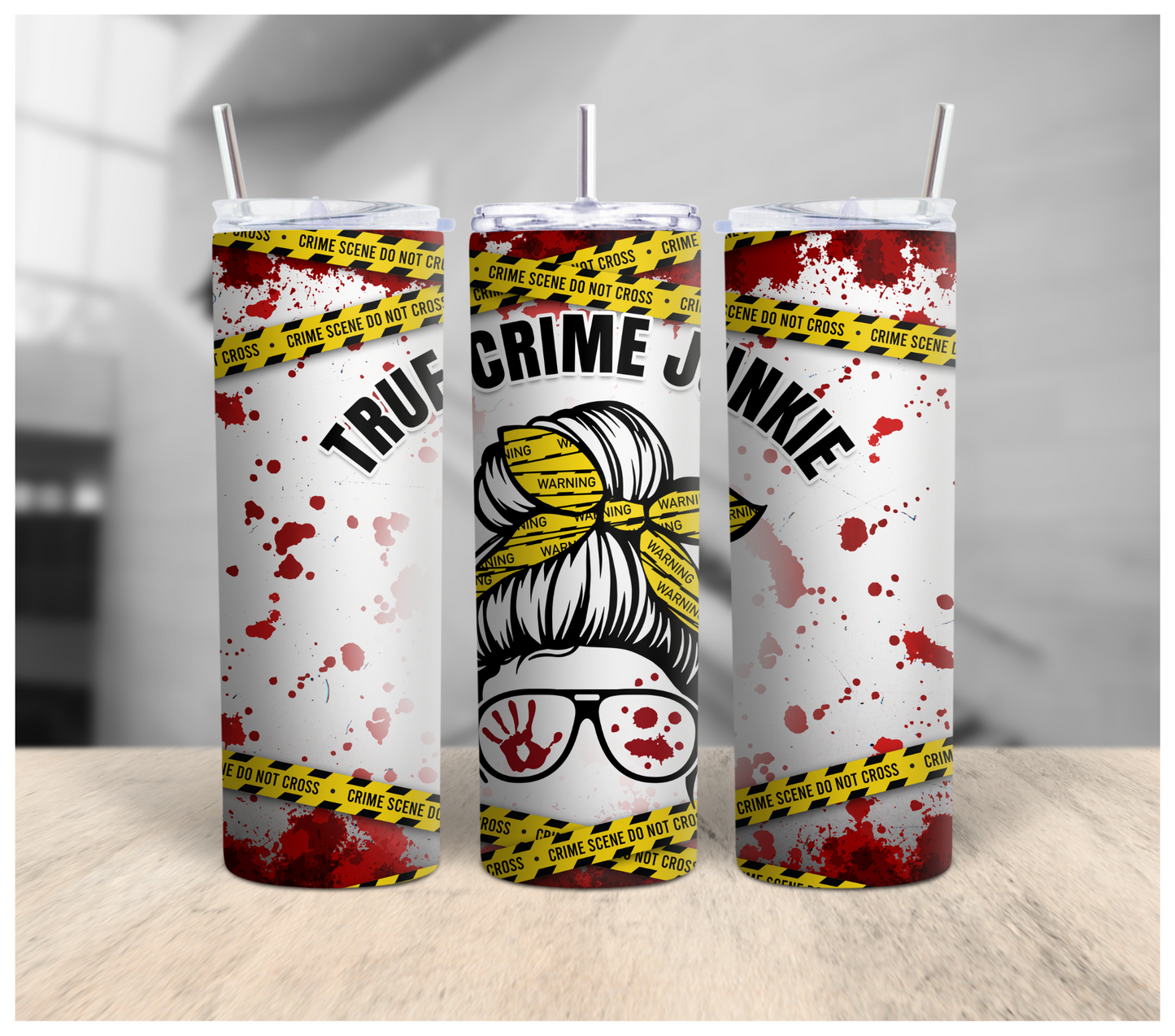True Crime Junkie Lady Tumbler