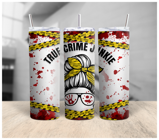 True Crime Junkie Lady Tumbler