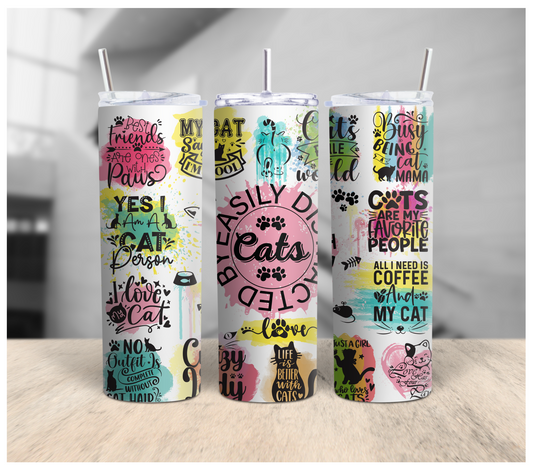Easily Distracted by Cats Tumbler