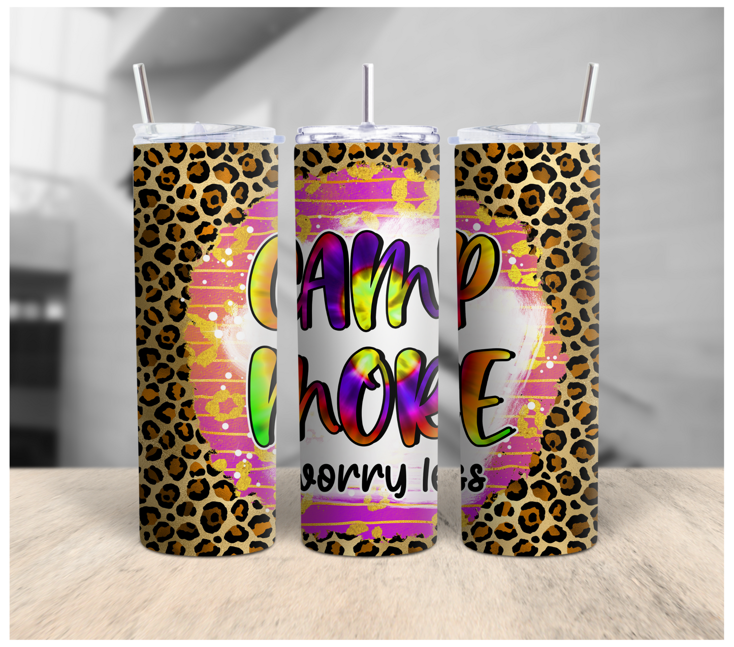 Camp More Worry Less Tumbler